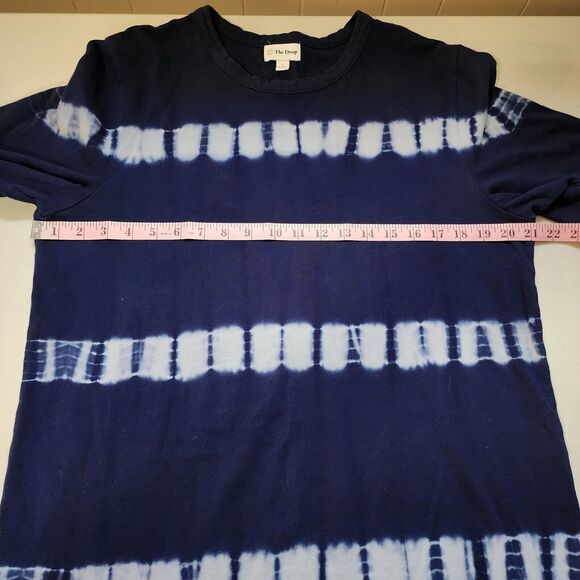 The Drop T-Shirt Dress Womens Small Blue Tie-Dye Beach Cover Up Crew Neck - Picture 6 of 10